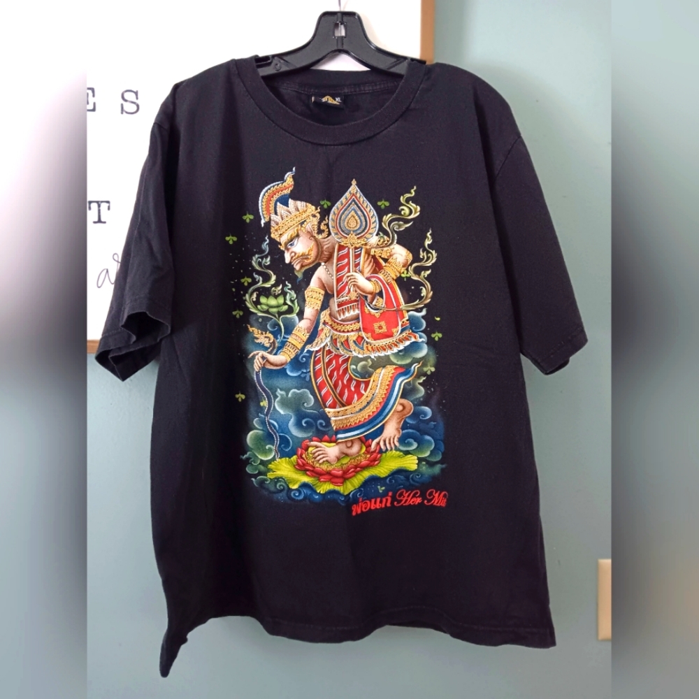 Vintage My Dream Textured Thailand Tshirt Mens XL. Double Sided Graphic Print